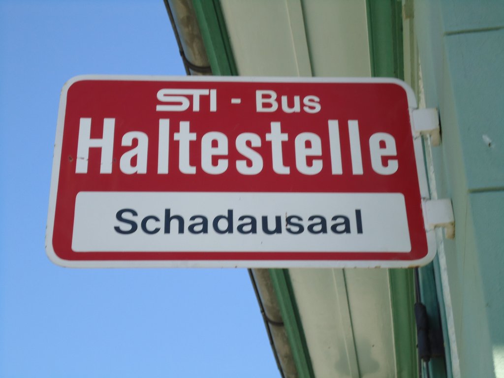(128'177) - STI-Haltestelle - Thun, Schadausaal - am 1. August 2010