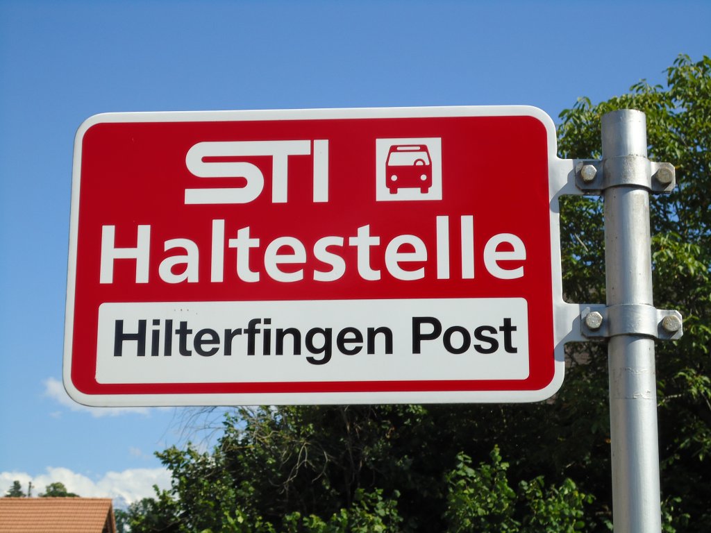 (128'220) - STI-Haltestelle - Hilterfingen, Hilterfingen Post - am 1. August 2010