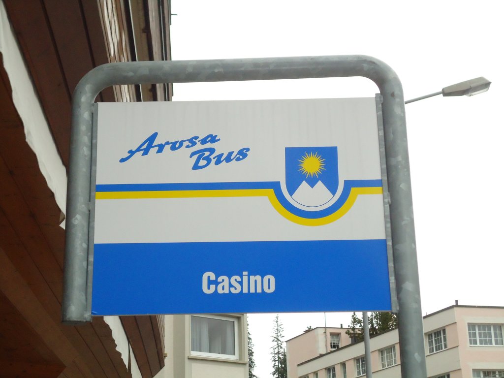 (128'710) - Arosa-Bus-Haltestelle - Arosa, Casino - am 13. August 2010