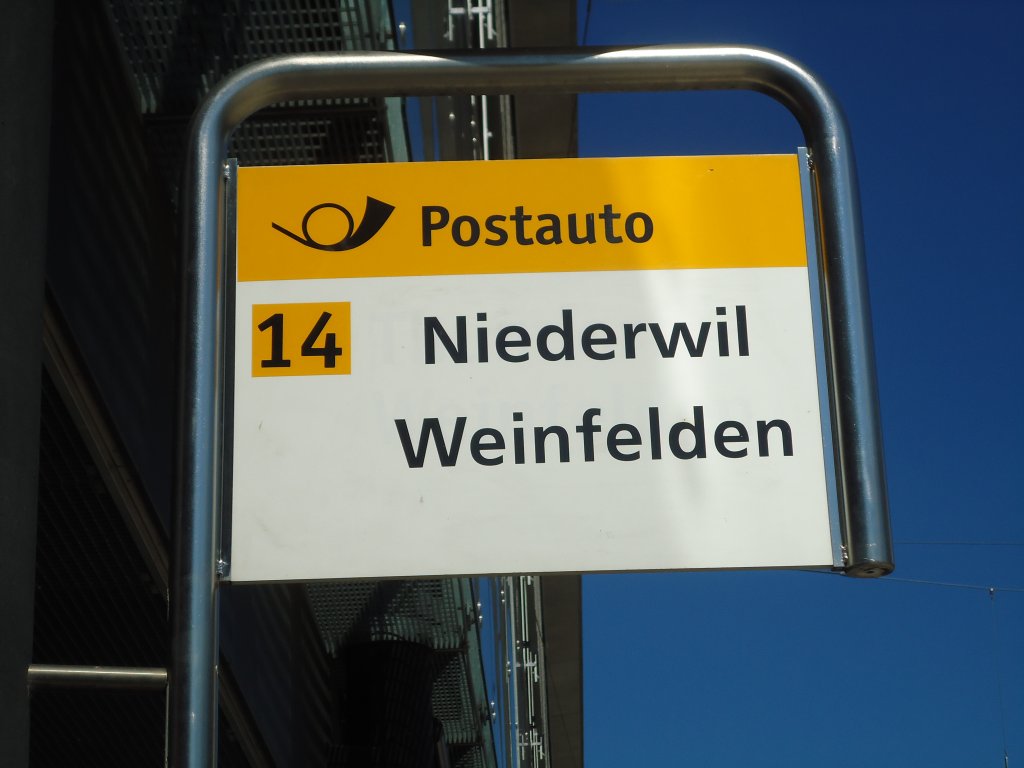 (129'090) - PostAuto-Haltestelle - Frauenfeld, Bahnhof - am 22. August 2010