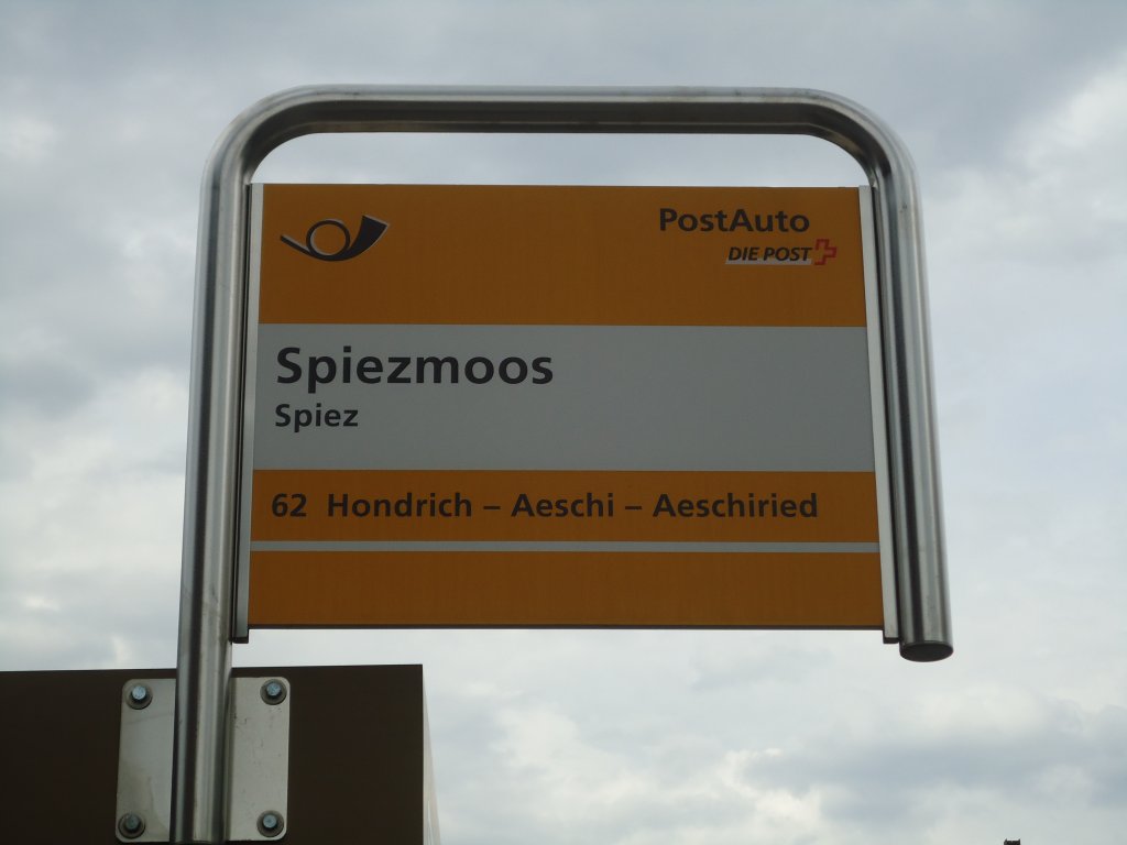 (129'132) - PostAuto-Haltestelle - Spiez, Spiezmoos - am 23. August 2010