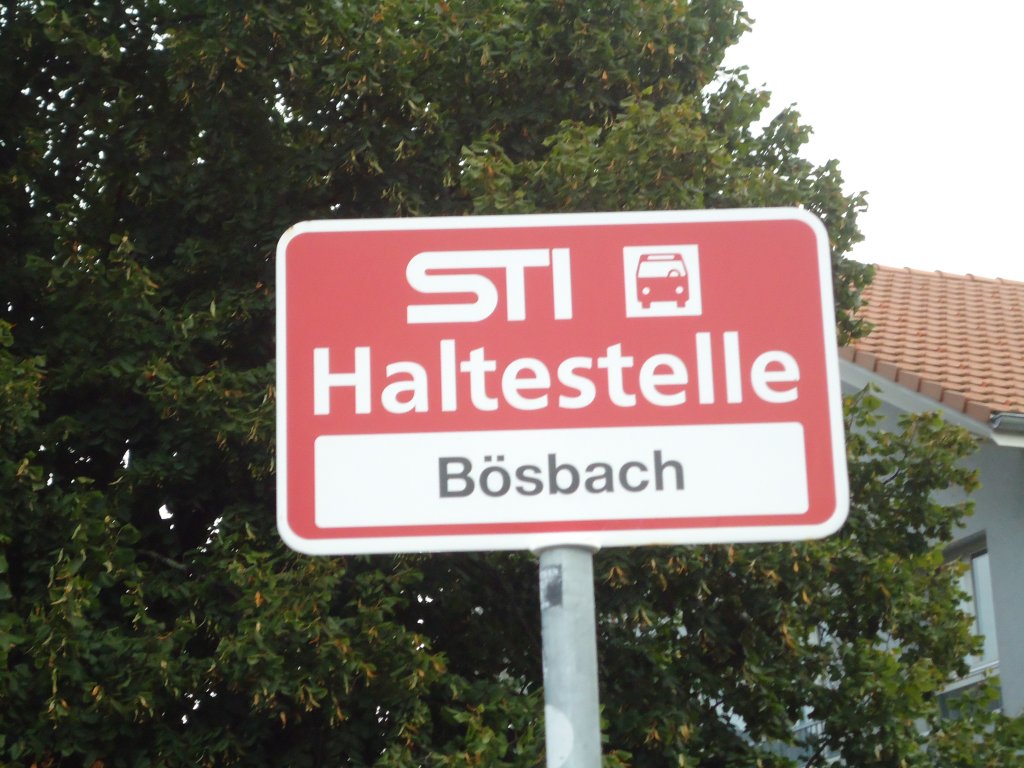 (129'521) - STI-Haltestelle - Steffisburg, Bsbach - am 6. September 2010