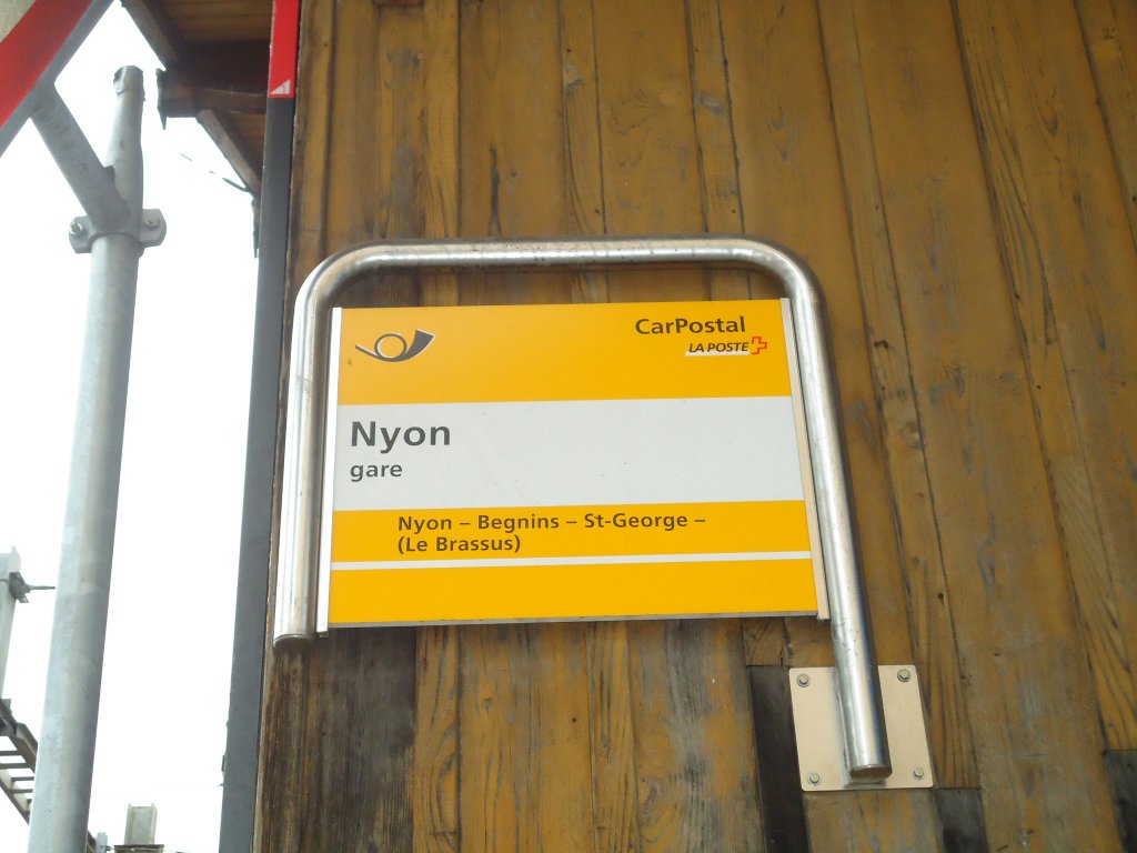 (130'460) - PostAuto-Haltestelle - Nyon, Gare - am 14. Oktober 2010