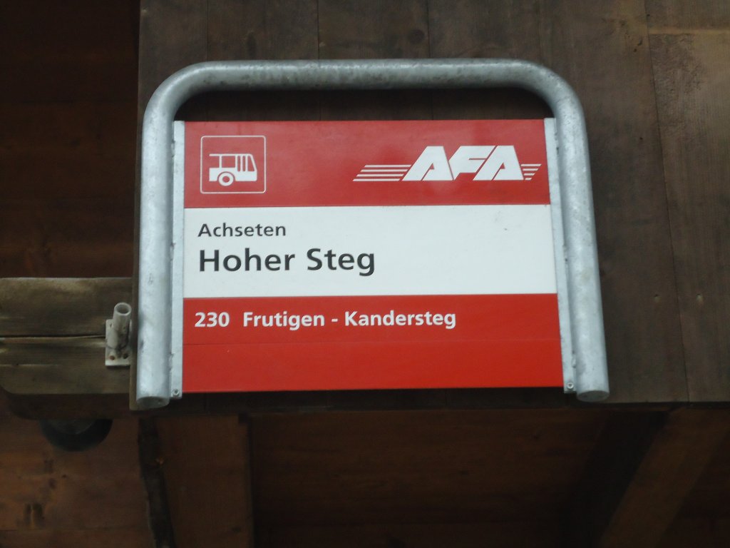 (130'979) - AFA-Haltestelle - Achseten, Hoher Steg - am 15. November 2010
