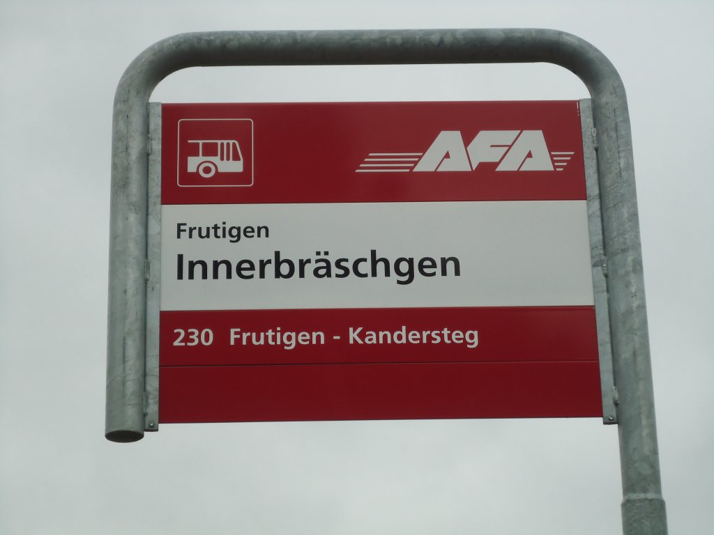 (131'003) - AFA-Haltestelle - Frutigen, Innerbrschgen - am 15. November 2010