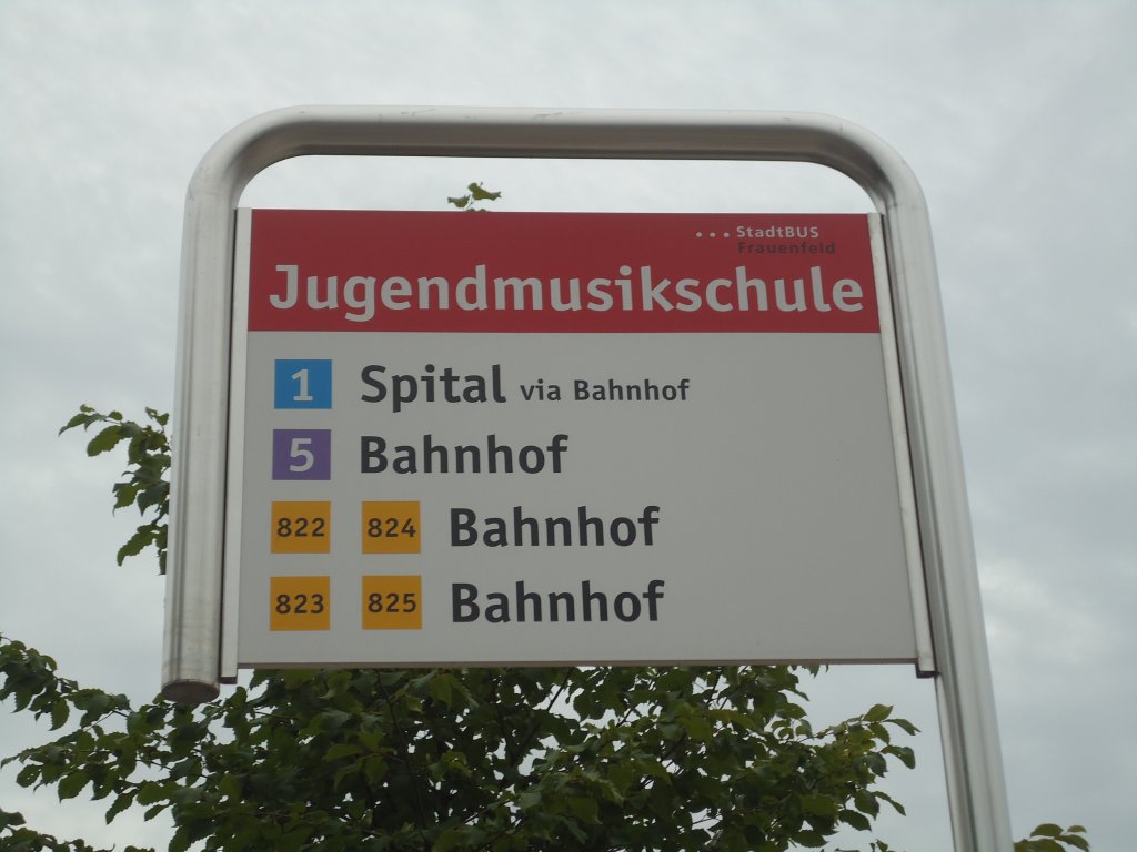 (134'907) - StadtBUS Frauenfeld-Haltestelle - Frauenfeld, Jugendmusikschule - am 10. Juli 2011