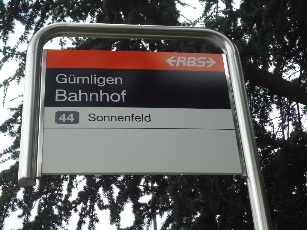 (135'160) - RBS-Haltestelle - Gmligen, Bahnhof - am 14. Juli 2011