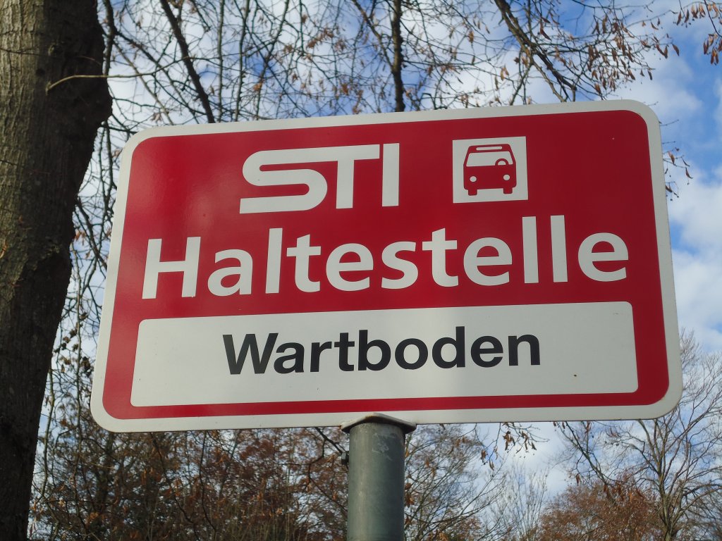 (136'751) - STI-Haltestelle - Thun, Wartboden - am 20. November 2011