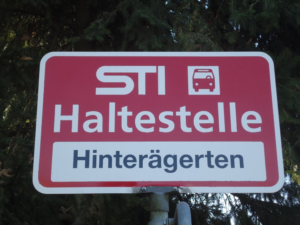 (136'783) - STI-Haltestelle - Heimenschwand, Hintergerten - am 21. November 2011