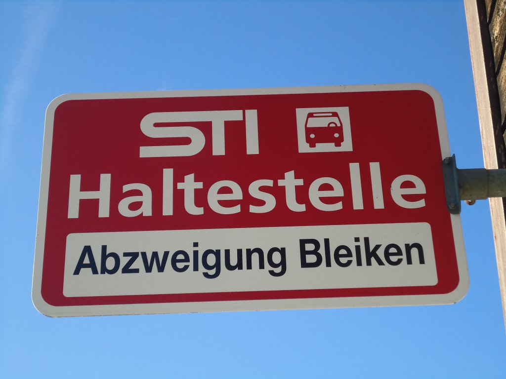 (136'791) - STI-Haltestelle - Aeschlen, Abzweigung Bleiken - am 21. November 2011