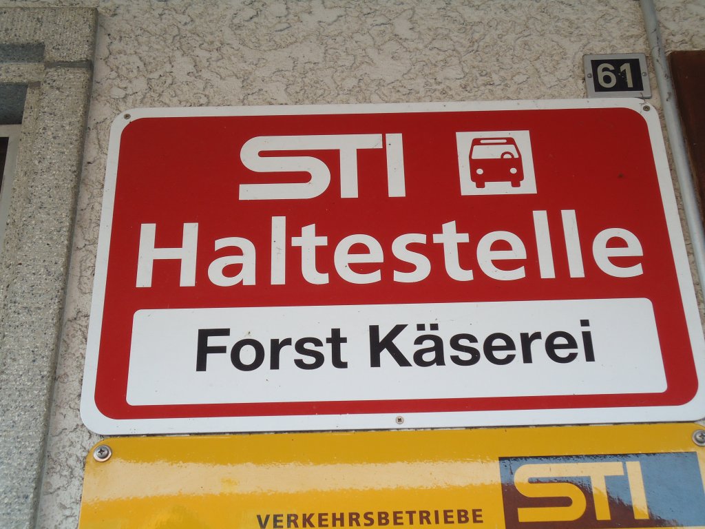(136'800) - STI-Haltestelle - Forst, Forst Kserei - am 22. November 2011