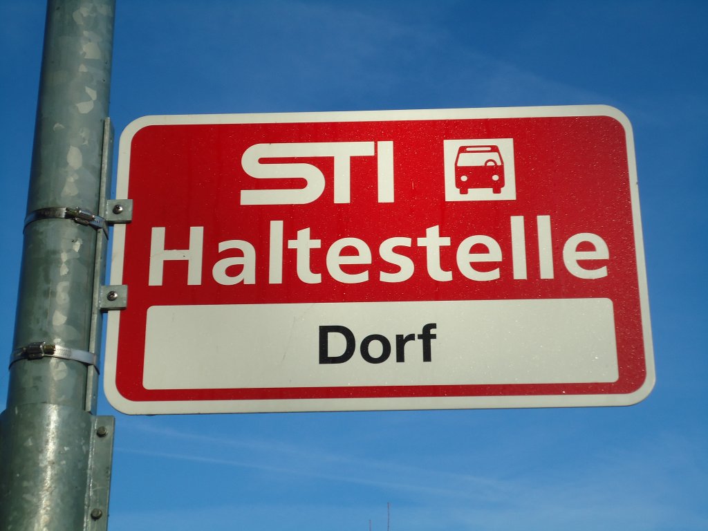 (136'812) - STI-Haltestelle - Blumenstein, Dorf - am 22. November 2011