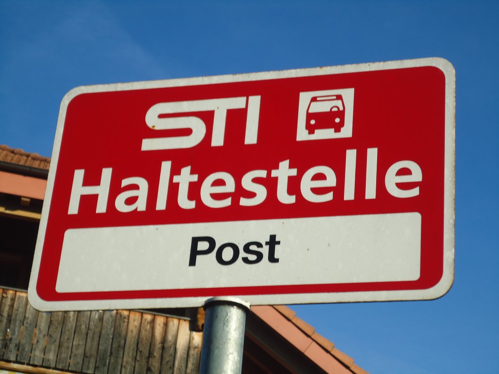 (136'815) - STI-Haltestelle - Blumenstein, Post - am 22. November 2011