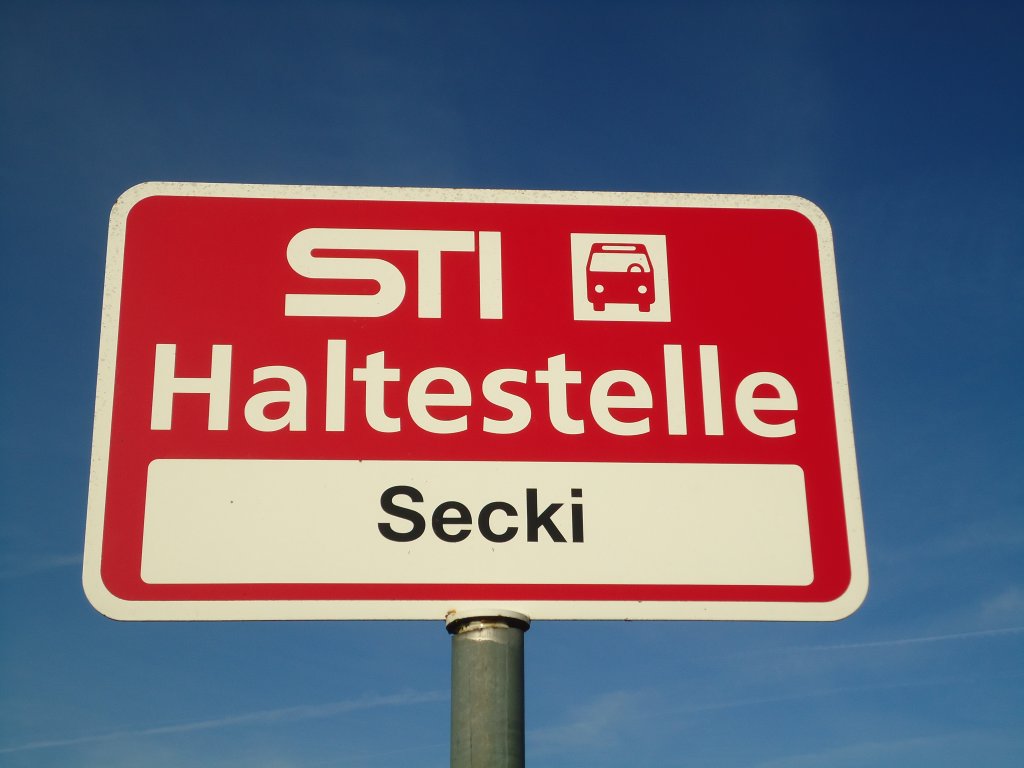 (136'818) - STI-Haltestelle - Uebeschi, Secki - am 22. November 2011