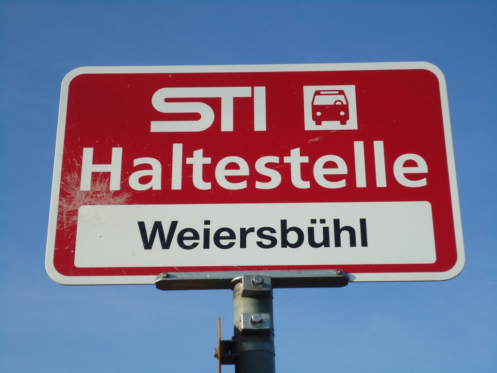 (136'824) - STI-Haltestelle - Uebeschi, Weiersbhl - am 22. November 2011