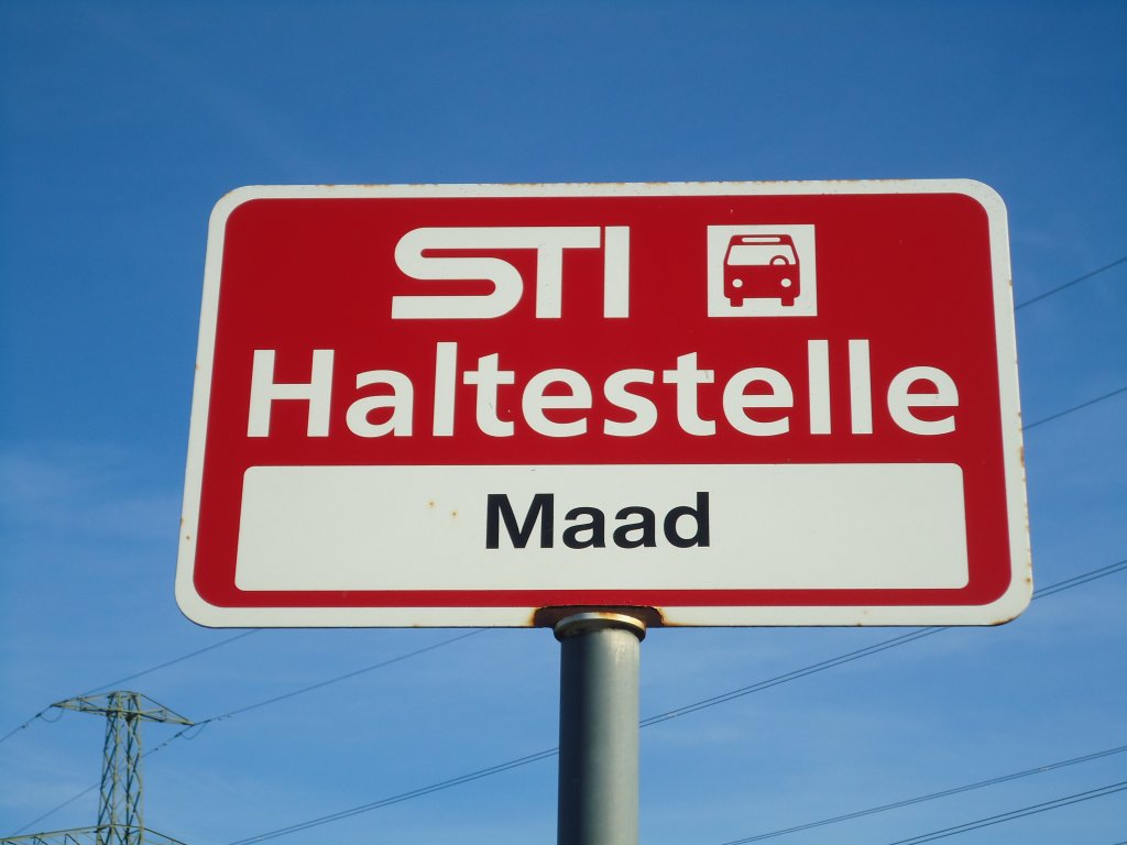 (136'833) - STI-Haltestelle - Pohlern, Maad - am 22. November 2011
