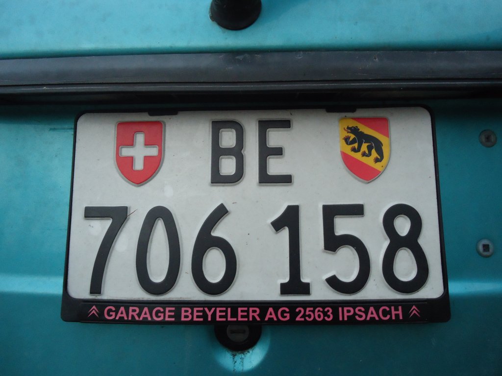 (137'220) - Schweizer Autonummer - BE 706'158 - am 17. Dezember 2011
