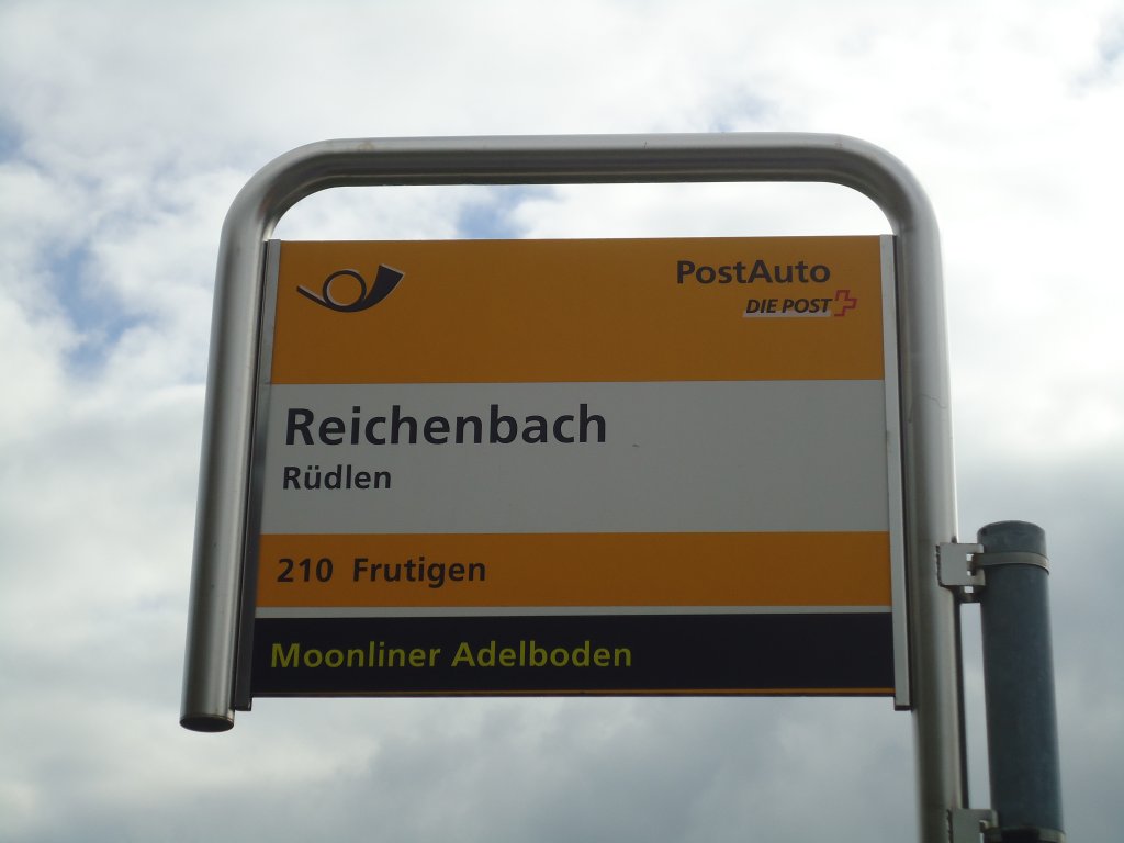 (138'434) - PostAuto-Haltestelle - Reichenbach, Rdlen - am 6. April 2012