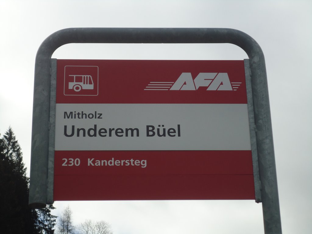 (138'468) - AFA-Haltestelle - Mitholz, Underem Bel - am 6. April 2012