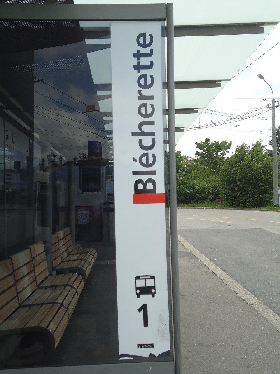 (138'737) - TL-Haltestelle - Lausanne, Blcherette - am 13. Mai 2012