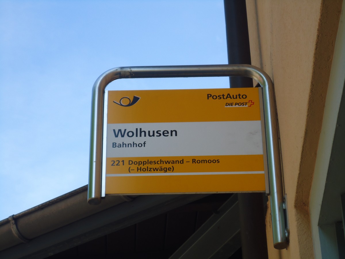 (139'286) - PostAuto-Haltestelle - Wolhusen, Bahnhof - am 2. Juni 2012