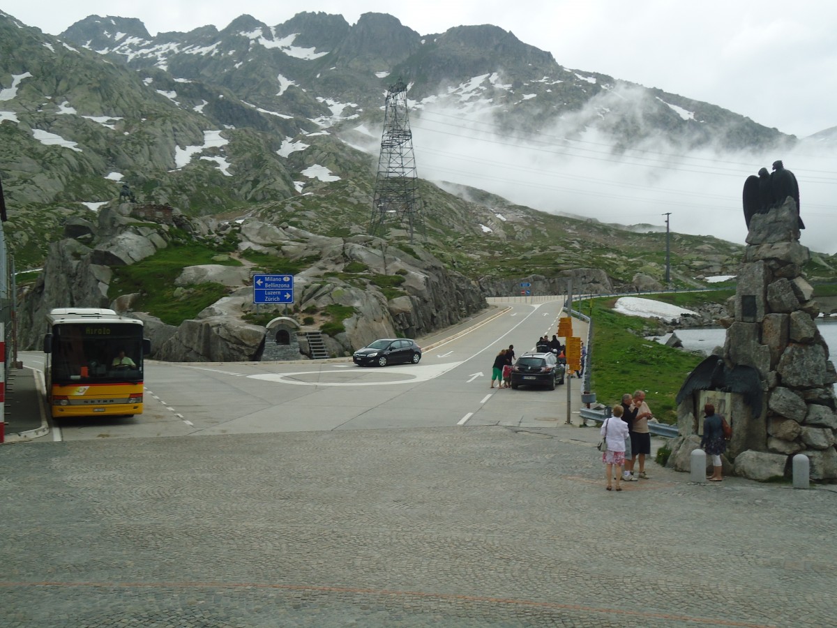 (140'366) - Auf dem Gotthardpass am 1. Juli 2012