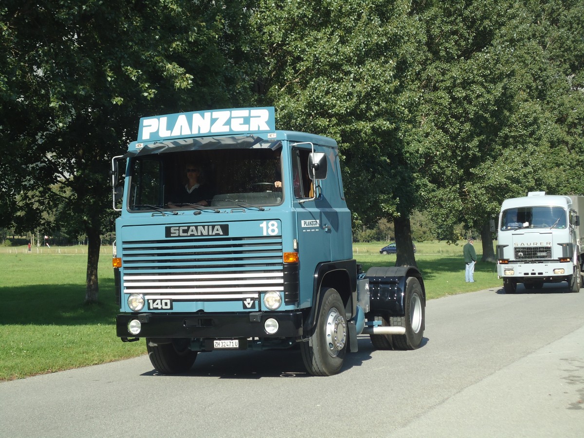 (141'677) - Planzer, Dietikon - Nr. 18/ZH 32'471 U - Scania am 15. September 2012 in Chur, Waffenplatz