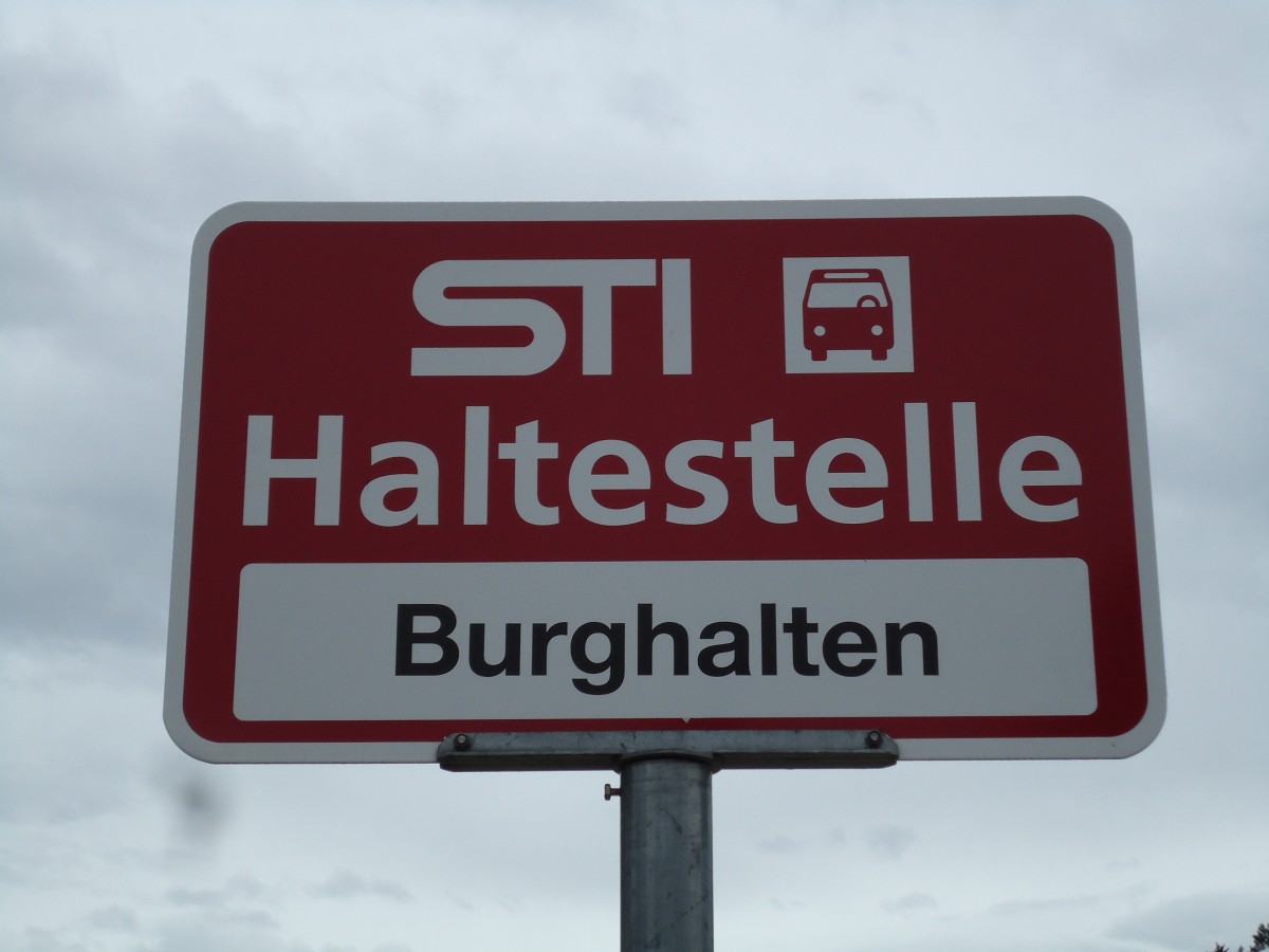 (142'630) - STI-Haltestelle - Teuffenthal, Burghalten - am 25. Dezember 2012