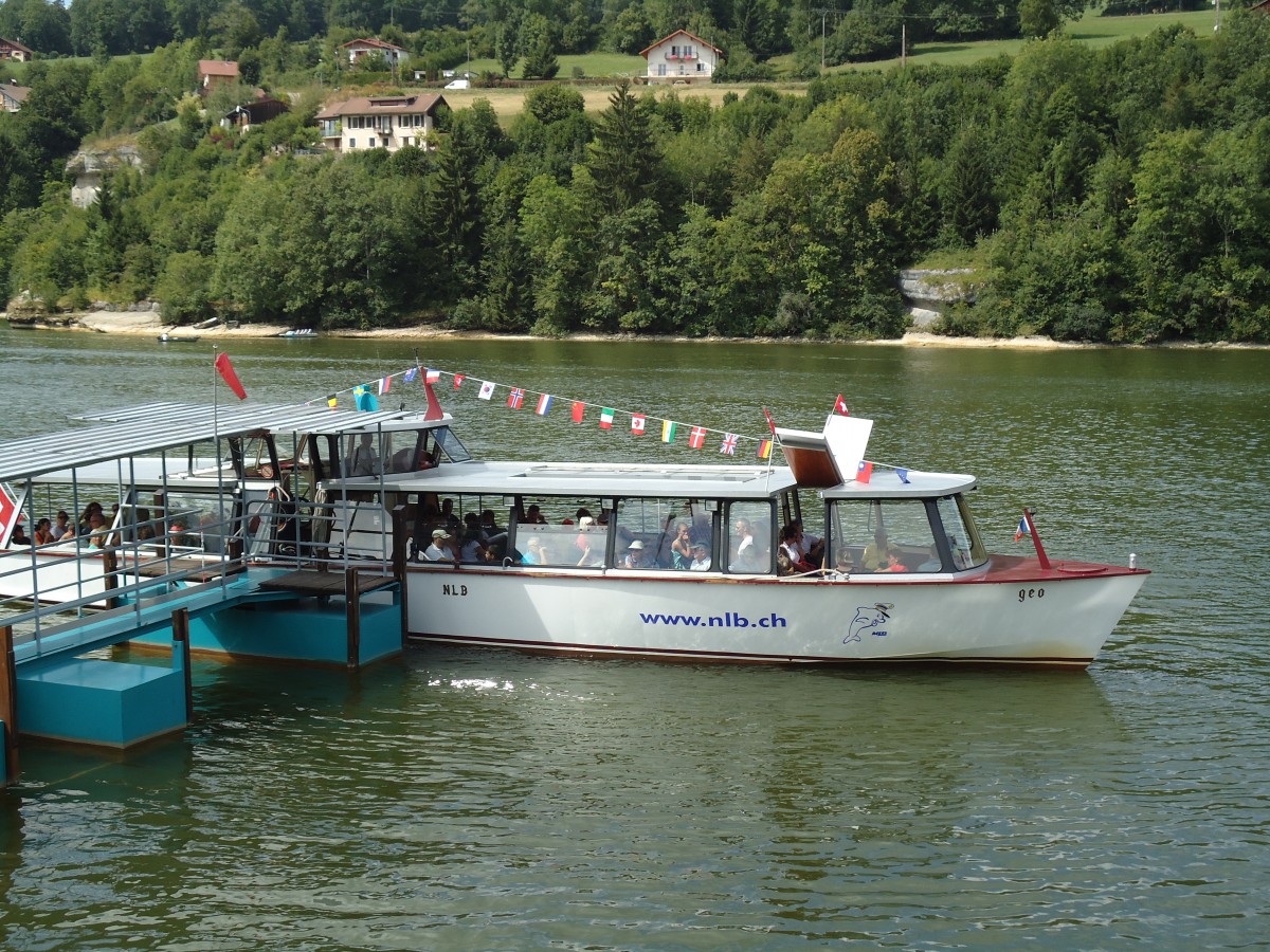 (146'459) - Motorschiff Geo auf dem Lac des Brenets am 18. August 2013