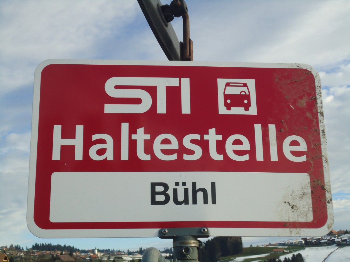 (148'321) - STI-Haltestelle - Wangelen, Bhl - am 15. Mrz 2013