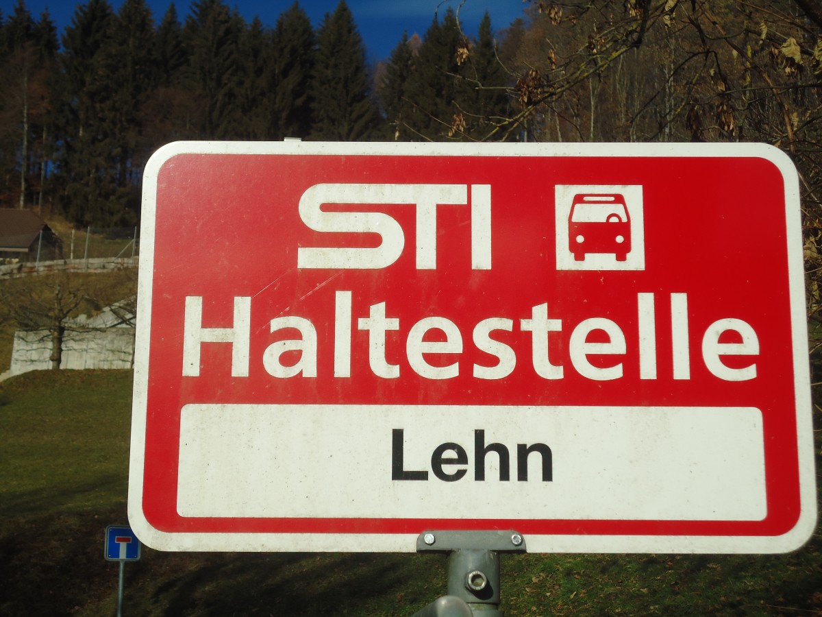 (148'325) - STI-Haltestelle - Bleiken, Lehn - am 15. Dezember 2013