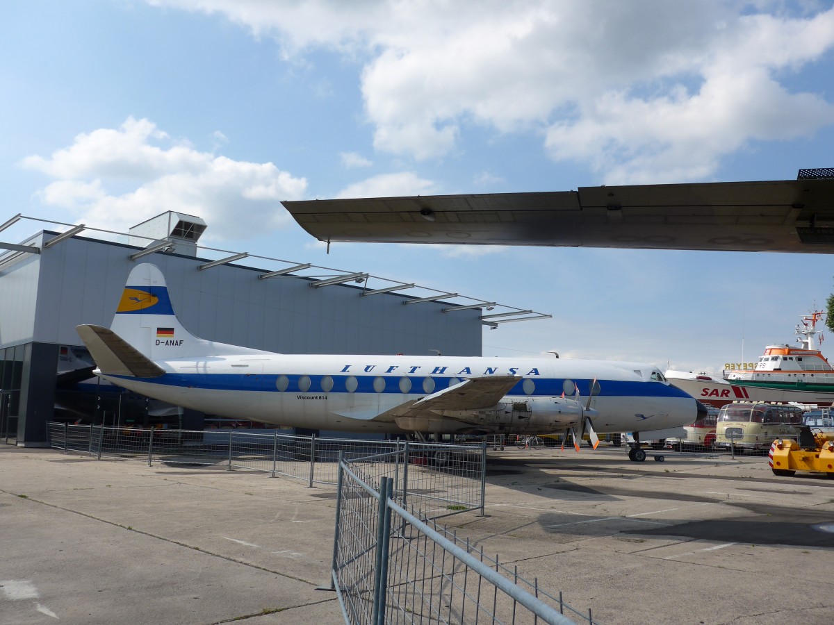 (150'429) - Lufthansa - D-ANAF - am 26. April 2014 in Speyer, Technik-Museum