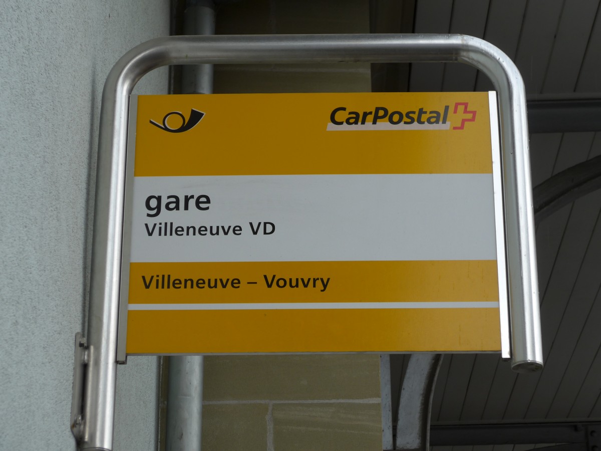 (150'903) - PostAuto-Haltestelle - Villeneuve VD, gare - am 26. Mai 2014