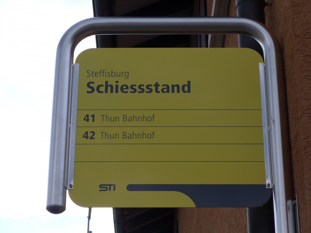 (151'865) - STI-Haltestelle - Steffisburg, Schiessstand - am 27. Juni 2014