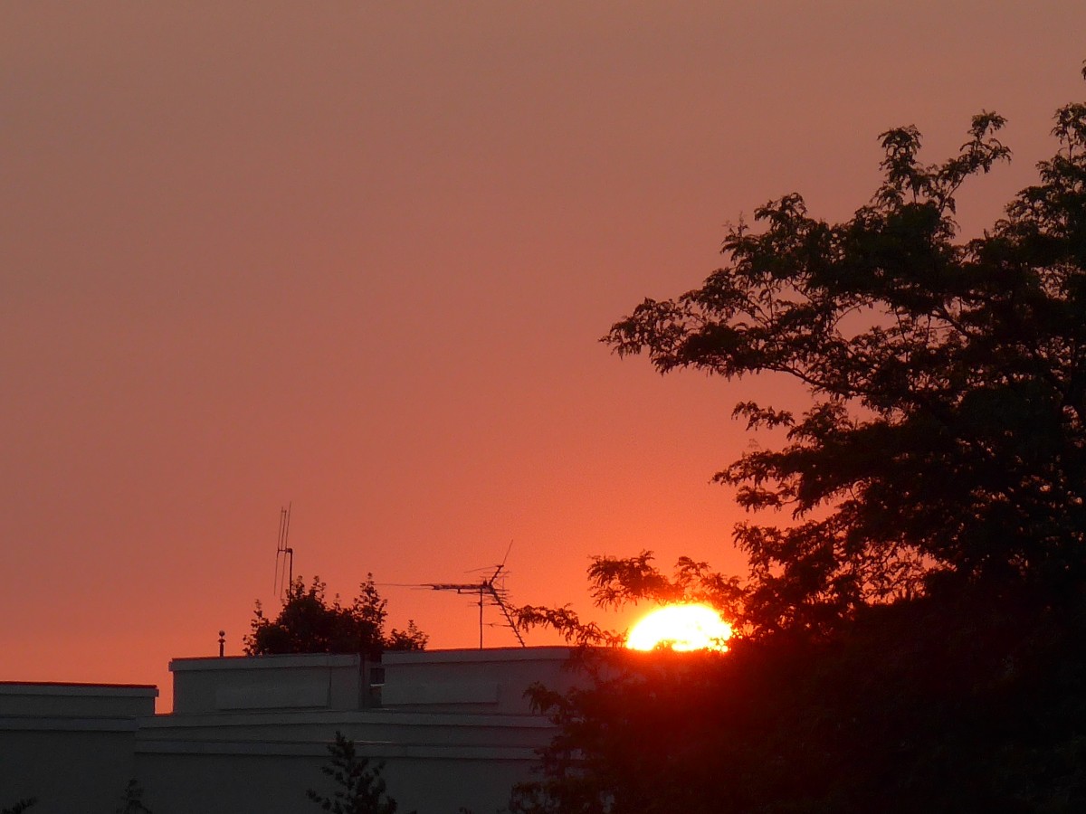 (153'084) - Sonnenuntergang am 17. Juli 2014 in Vernon Hills