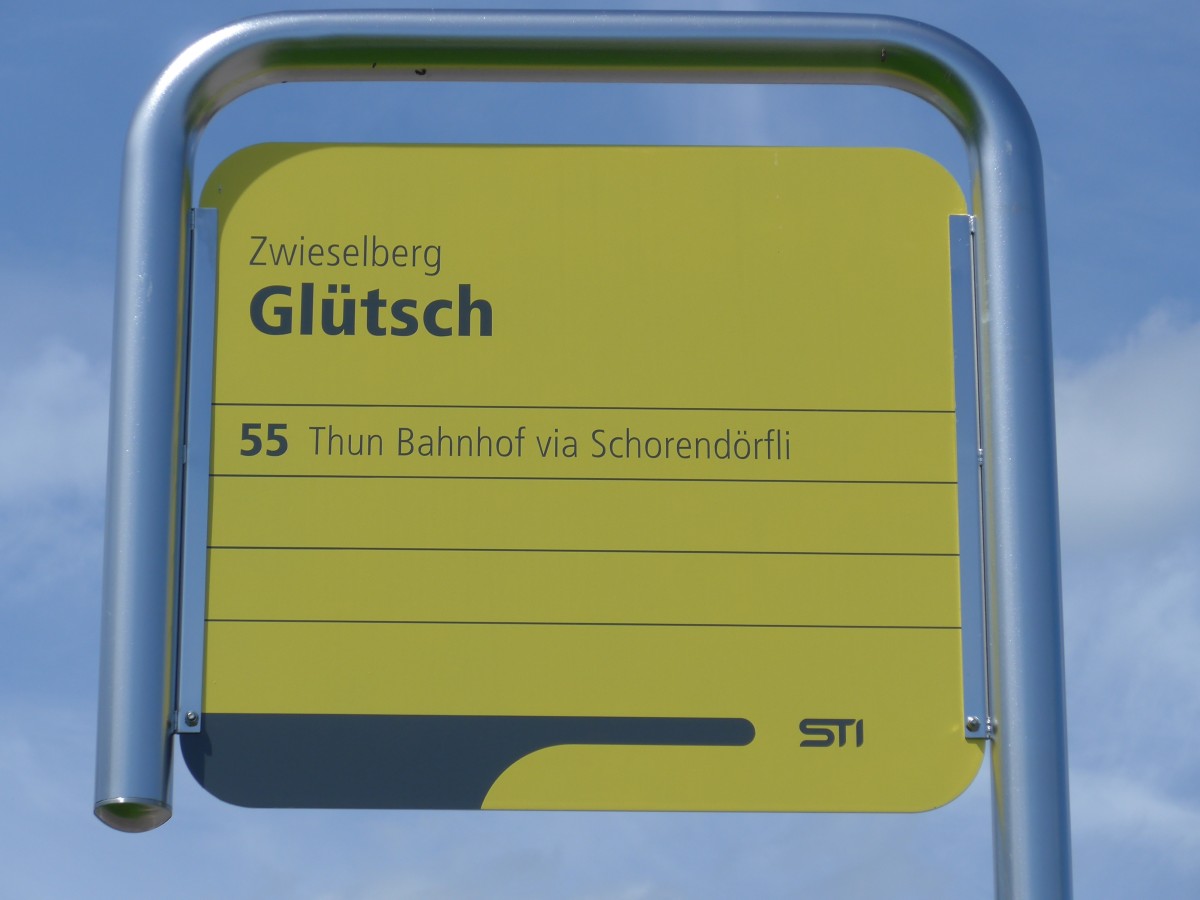 (153'967) - STI-Haltestelle - Zwieselberg, Gltsch - am 17. August 2014