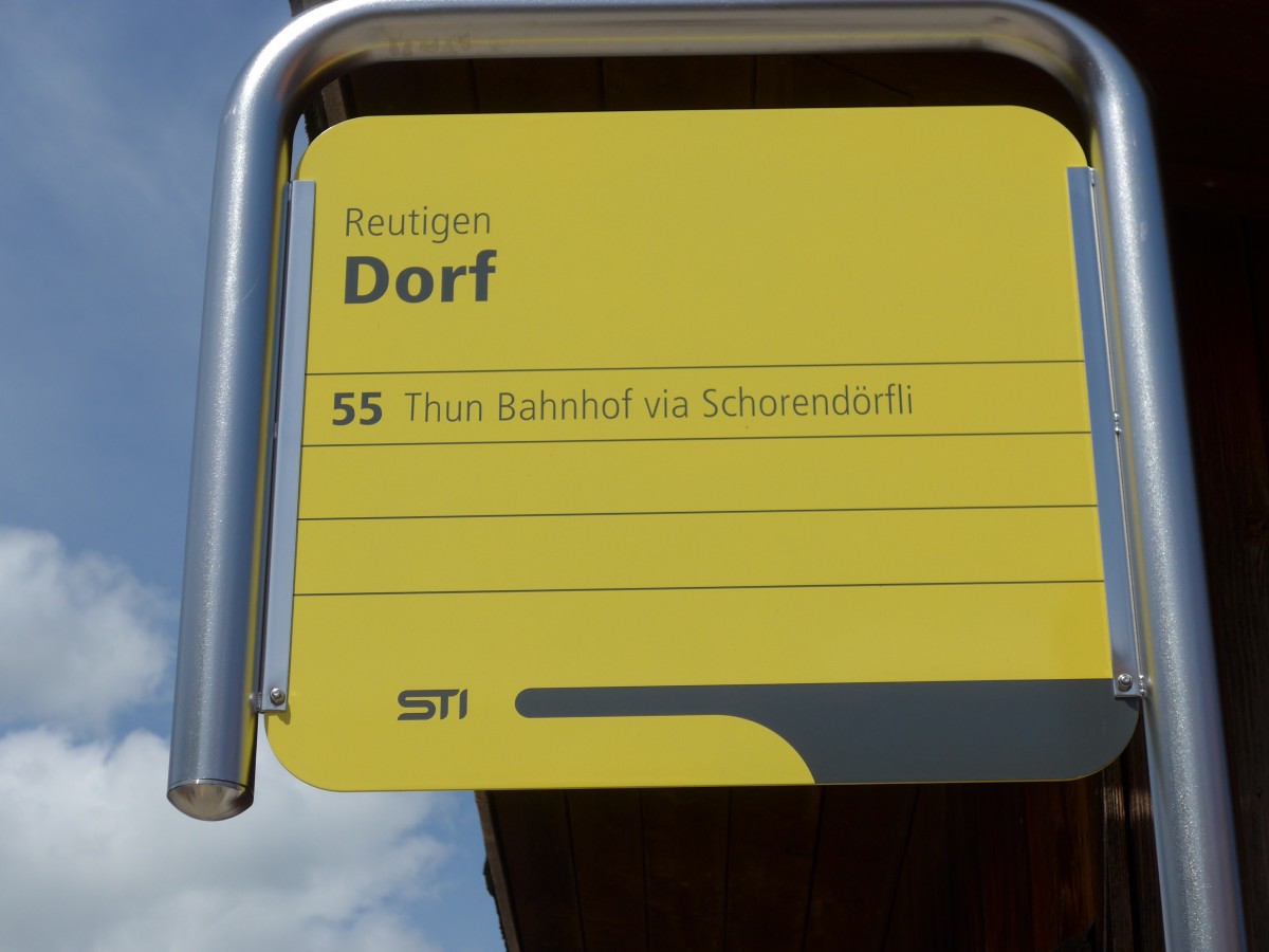 (153'970) - STI-Haltestelle - Reutigen, Dorf - am 17. August 2014
