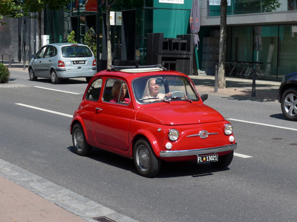 (154'335) - Fiat - FL 13'021 - am 21. August 2014 in Vaduz, Post