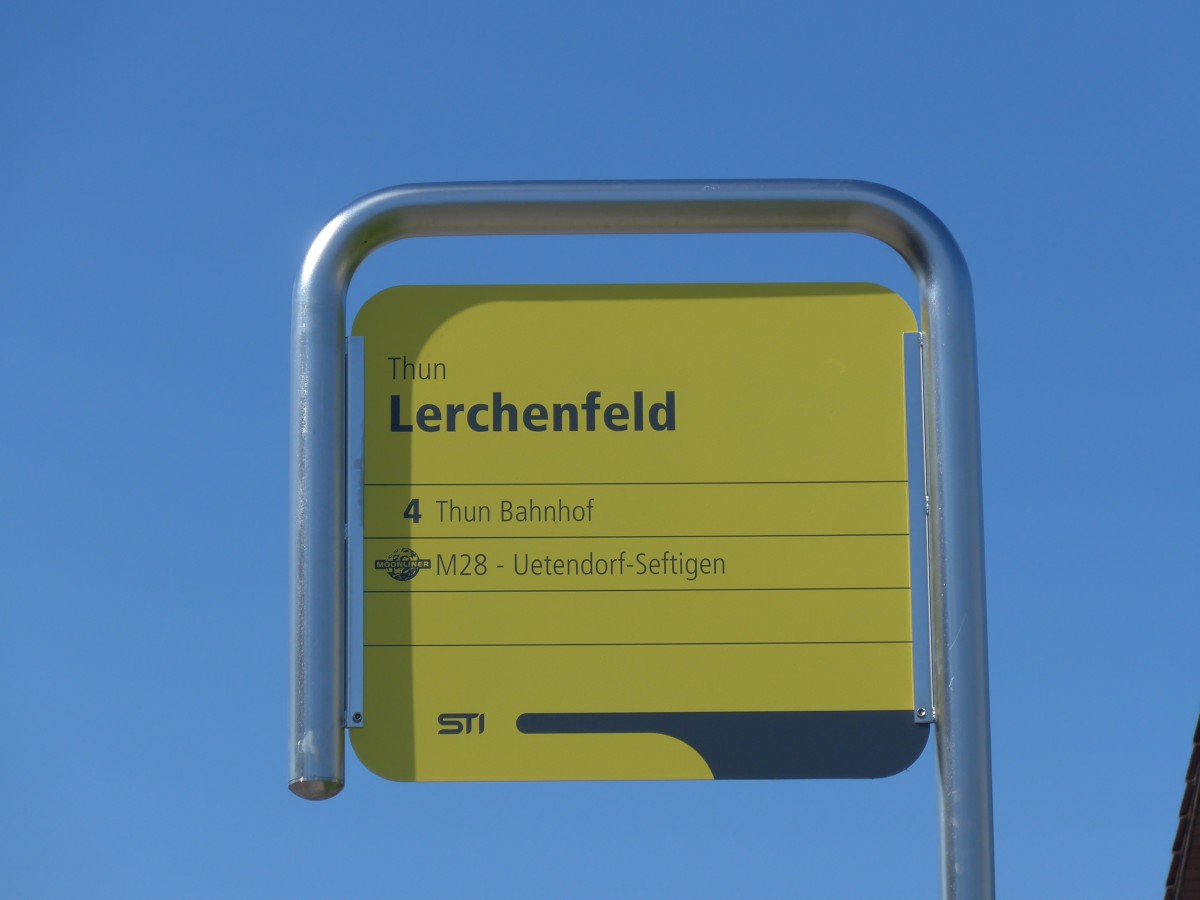 (155'267) - STI-Haltestelle - Thun, Lerchenfeld - am 14. September 2014