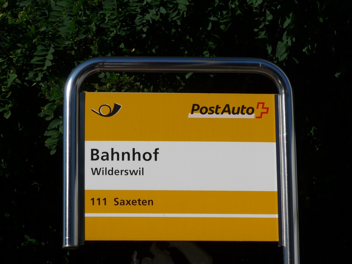 (155'341) - PostAuto-Haltestelle - Wilderswil, Bahnhof - am 23. September 2014