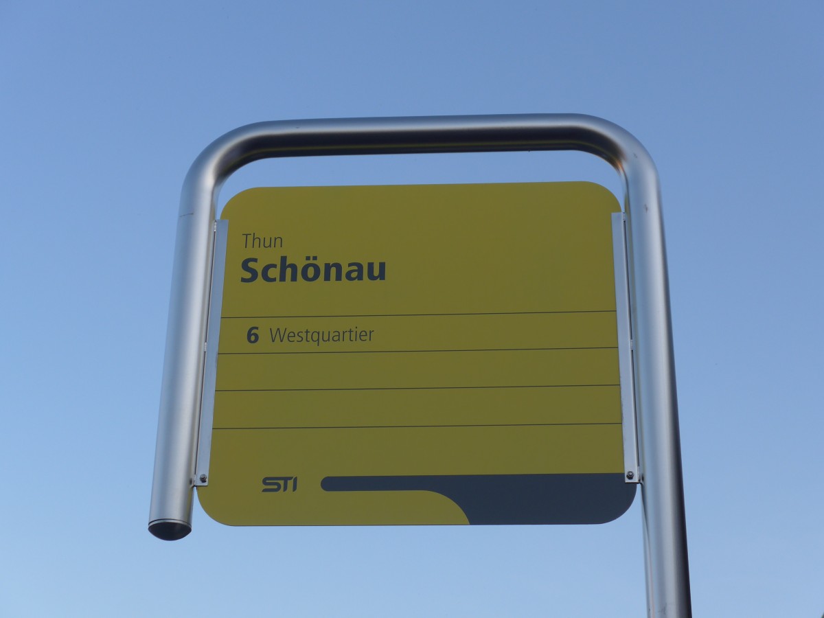 (159'927) - STI-Haltestelle - Thun, Schnau - am 12. April 2015
