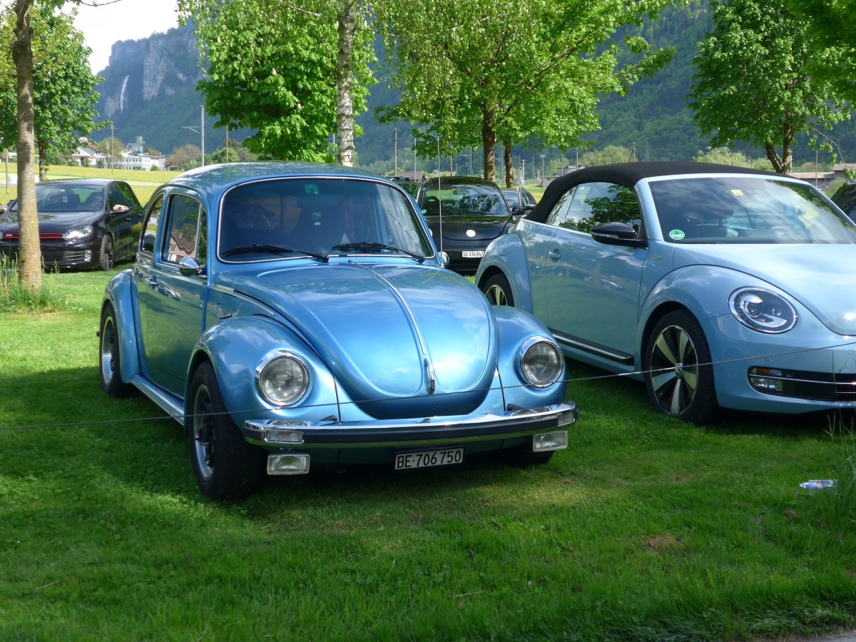 (160'235) - VW-Kfer - BE 706'750 - am 9. Mai 2015 in Brienz, Camping Aaregg