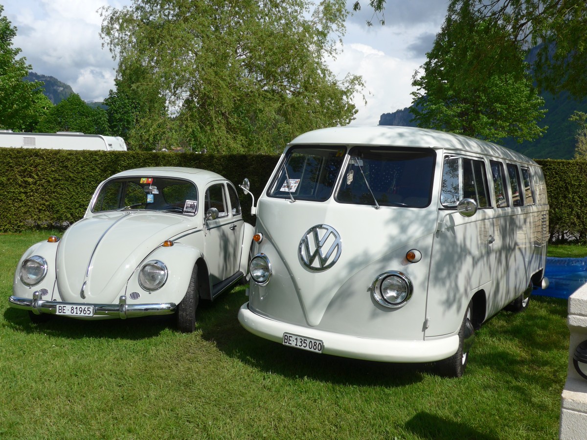 (160'237) - VW-Bus - BE 135'080 - am 9. Mai 2015 in Brienz, Camping Aaregg