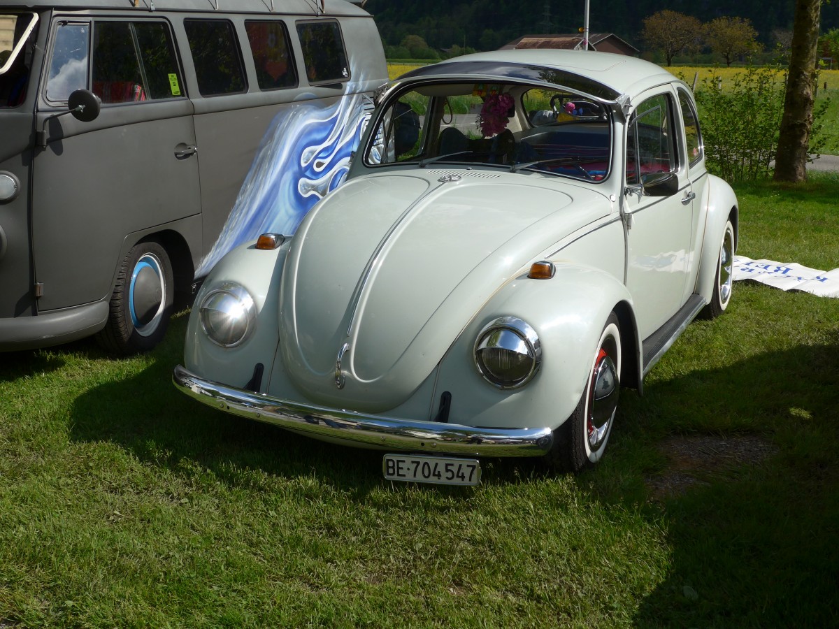 (160'239) - VW-Kfer - BE 704'547 - am 9. Mai 2015 in Brienz, Camping, Aaregg