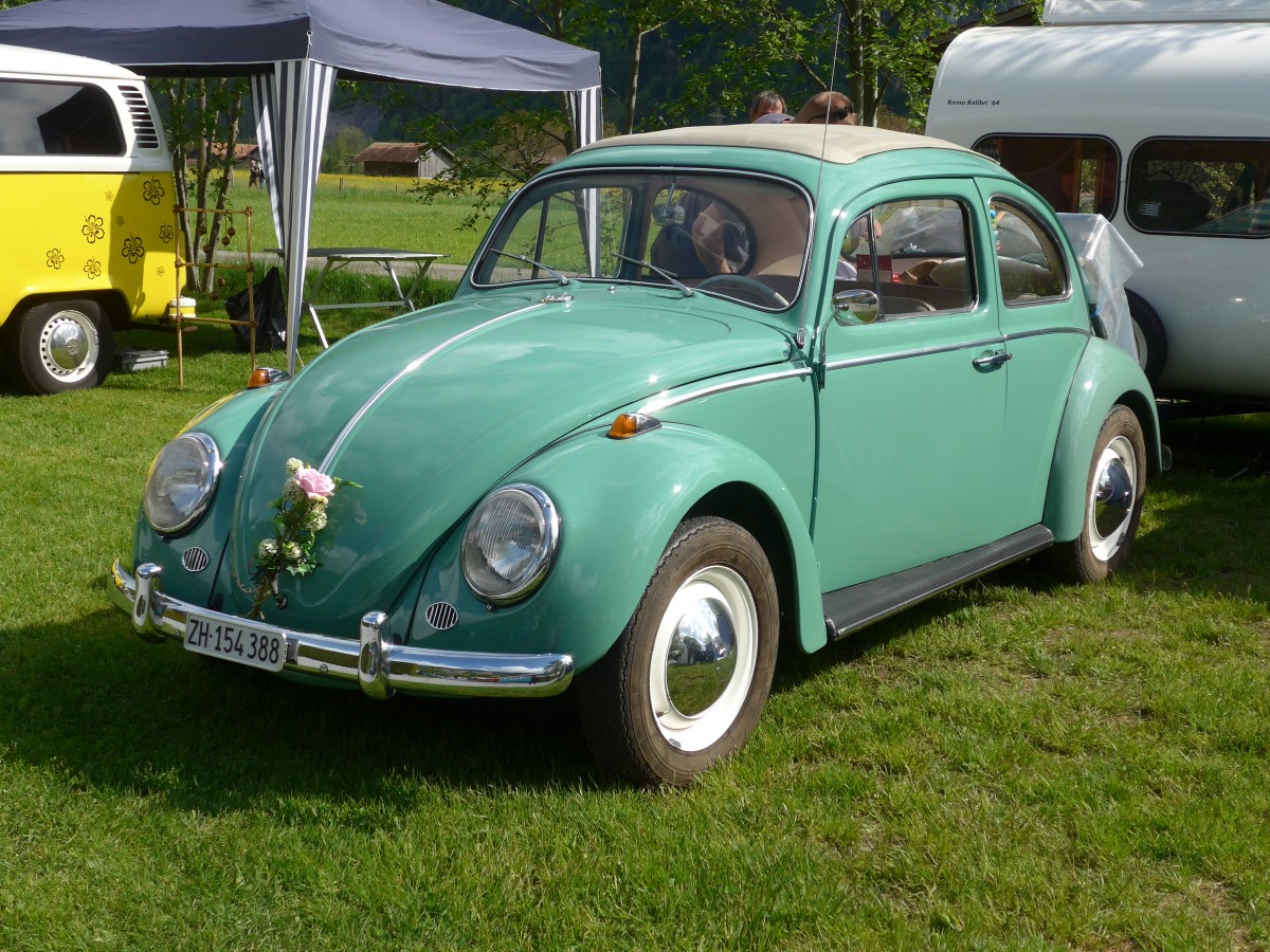 (160'245) - VW-Kfer - ZH 154'388 - am 9. Mai 2015 in Brienz, Camping Aaregg