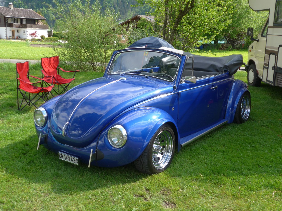 (160'253) - VW-Kfer - GR 162'426 - am 9. Mai 2015 in Brienz, Camping Aaregg