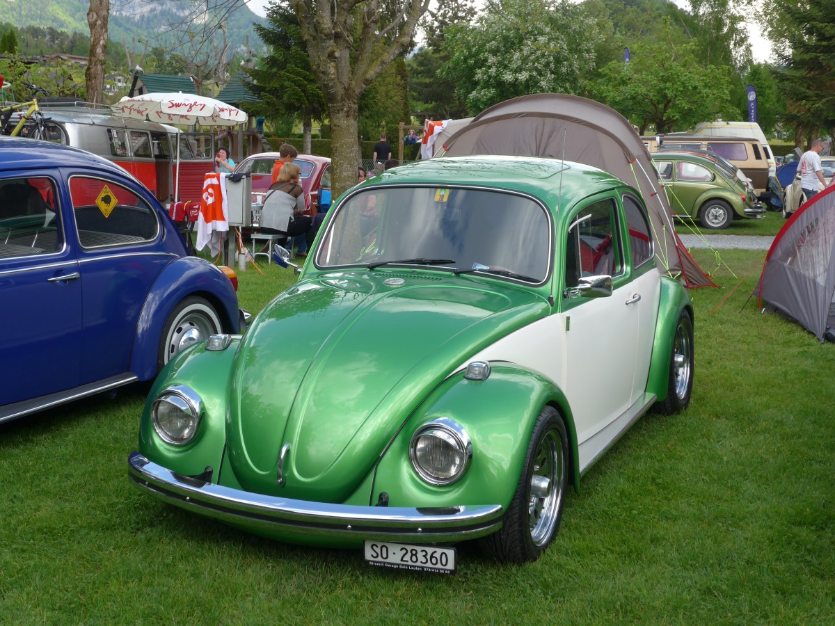 (160'294) - VW-Kfer - SO 28'360 - am 9. Mai 2015 in Brienz, Camping Aaregg