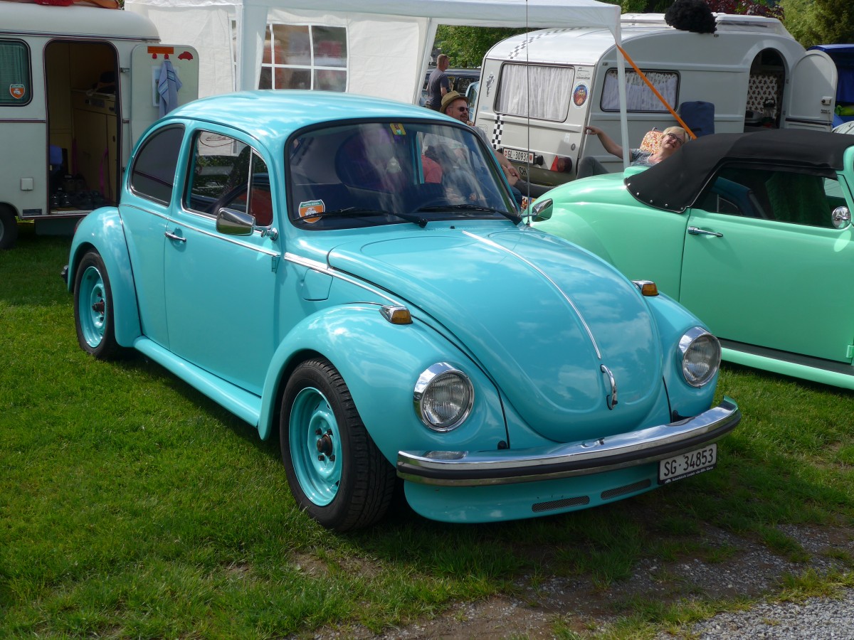 (160'307) - VW-Kfer - SG 34'853 - am 9. Mai 2015 in Brienz, Camping Aaregg