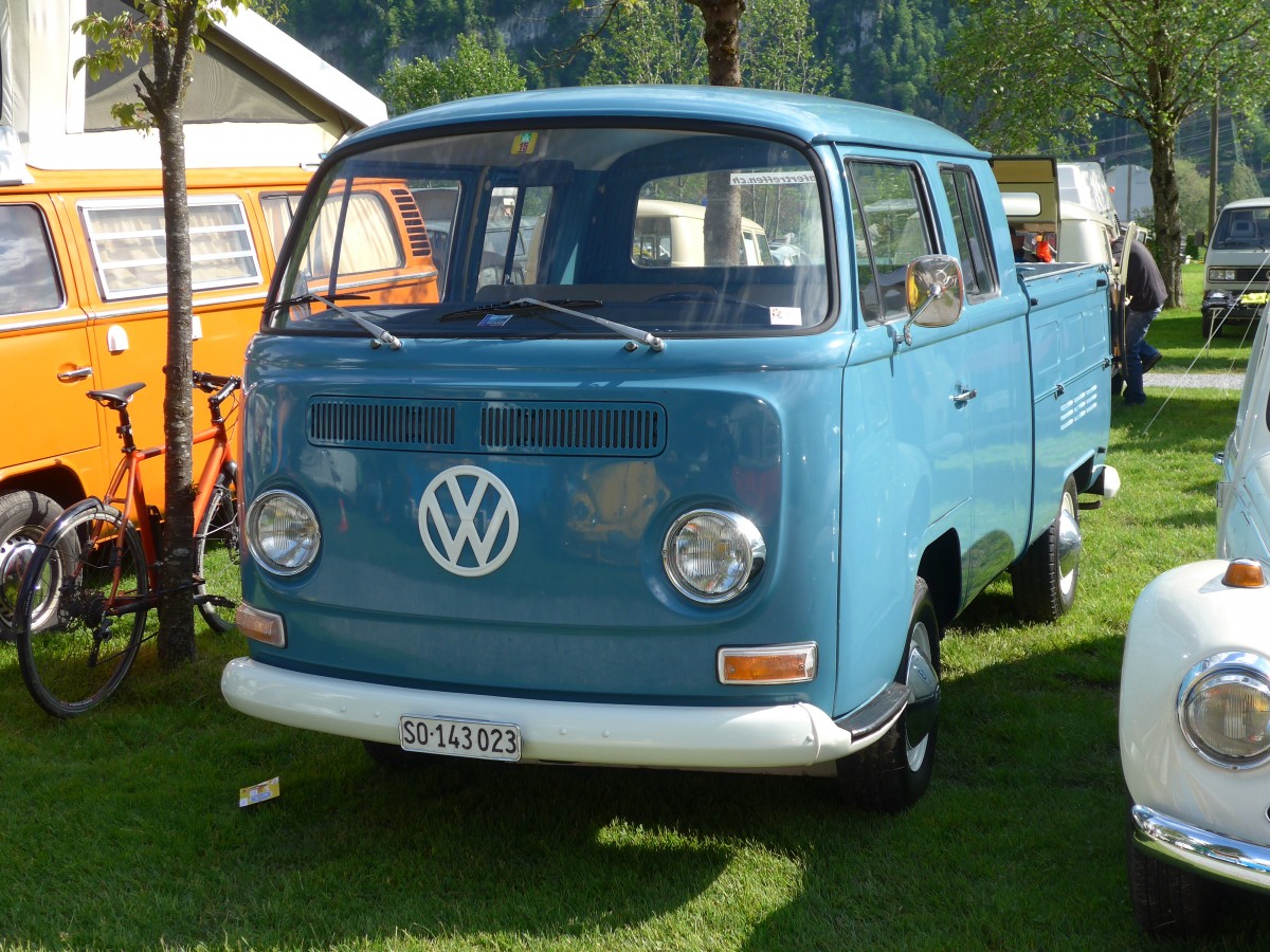 (160'334) - Volkswagen - SO 143'023 - am 9. Mai 2015 in Brienz, Camping Aaregg