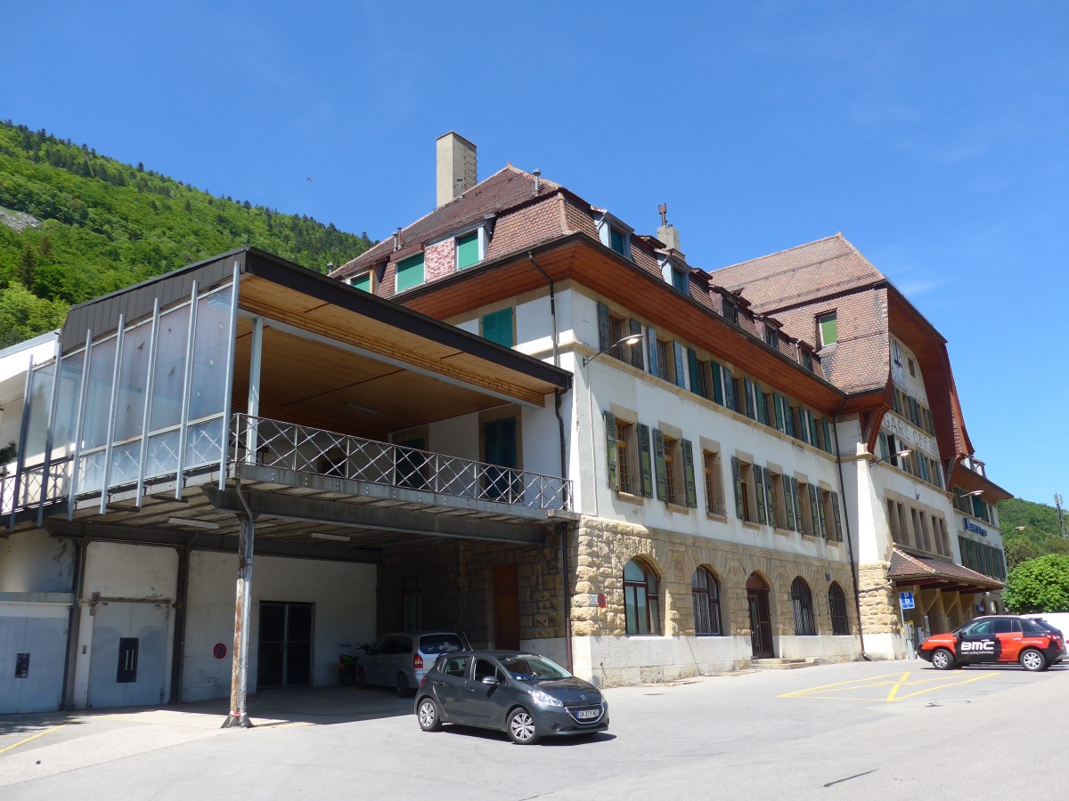 (161'341) - Der Bahnhof von Vallorbe am 28. Mai 2015